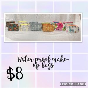 Handmade waterproof make-up pouches
